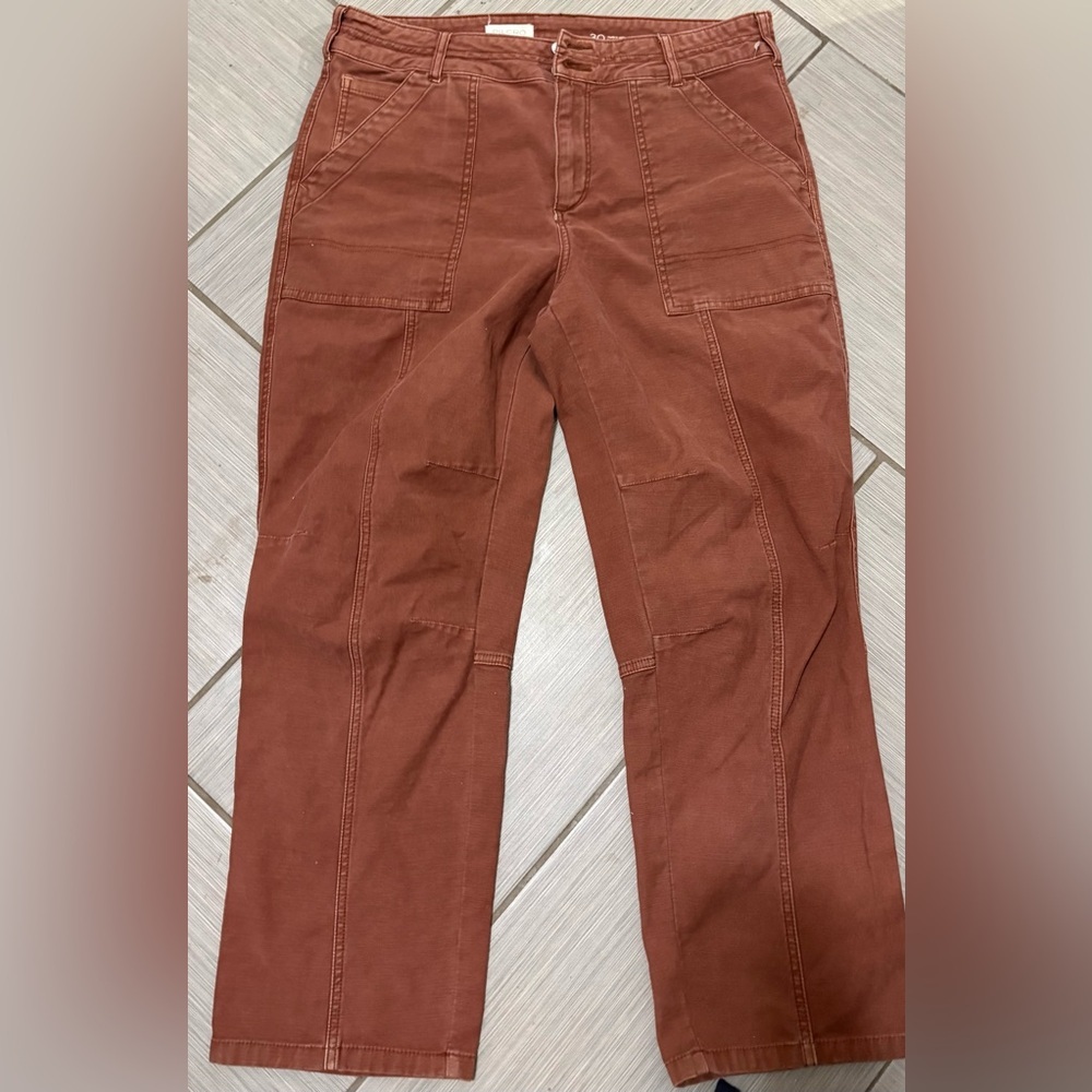 Pilcro women’s Cargo Pants in Rust Brown